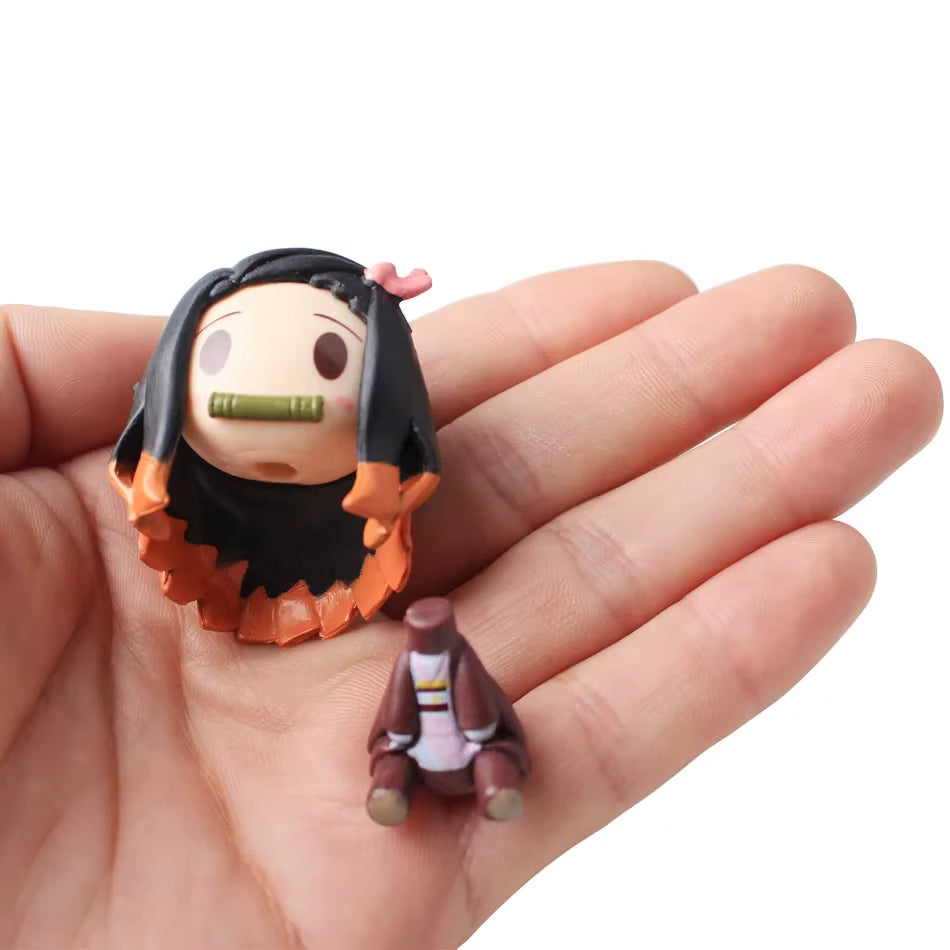 Set 4 figurines Demon Slayer 4 cm –– Mini Collection