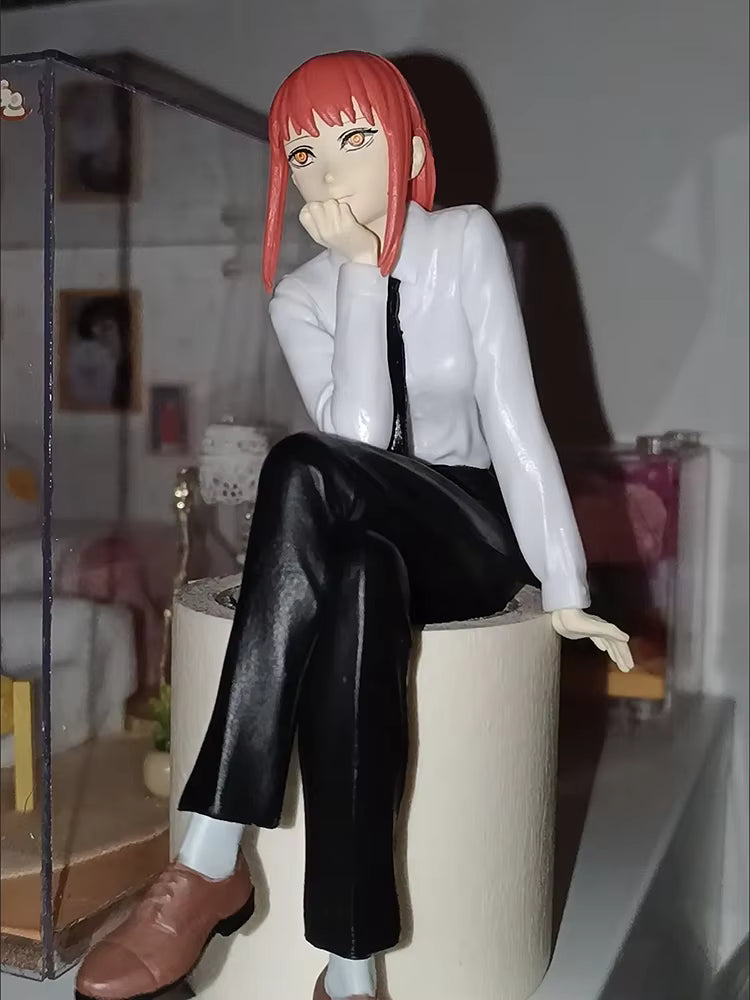 Figurine Makima 14cm – Chainsaw Man - Pose Assise