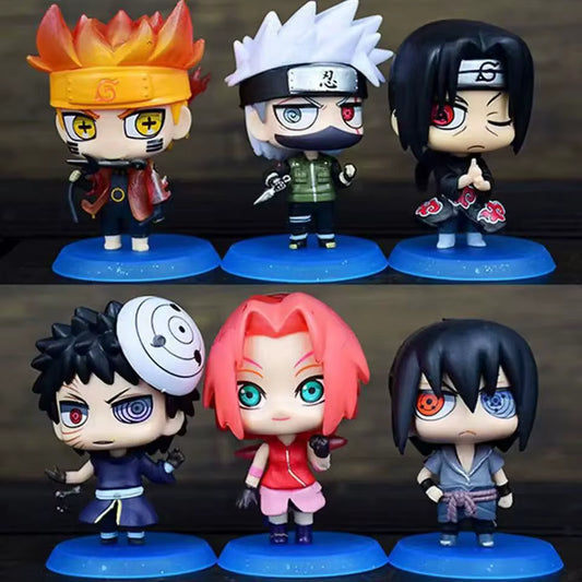Set 6 figurines Chibi Naruto 5–7 cm – Premium Collection