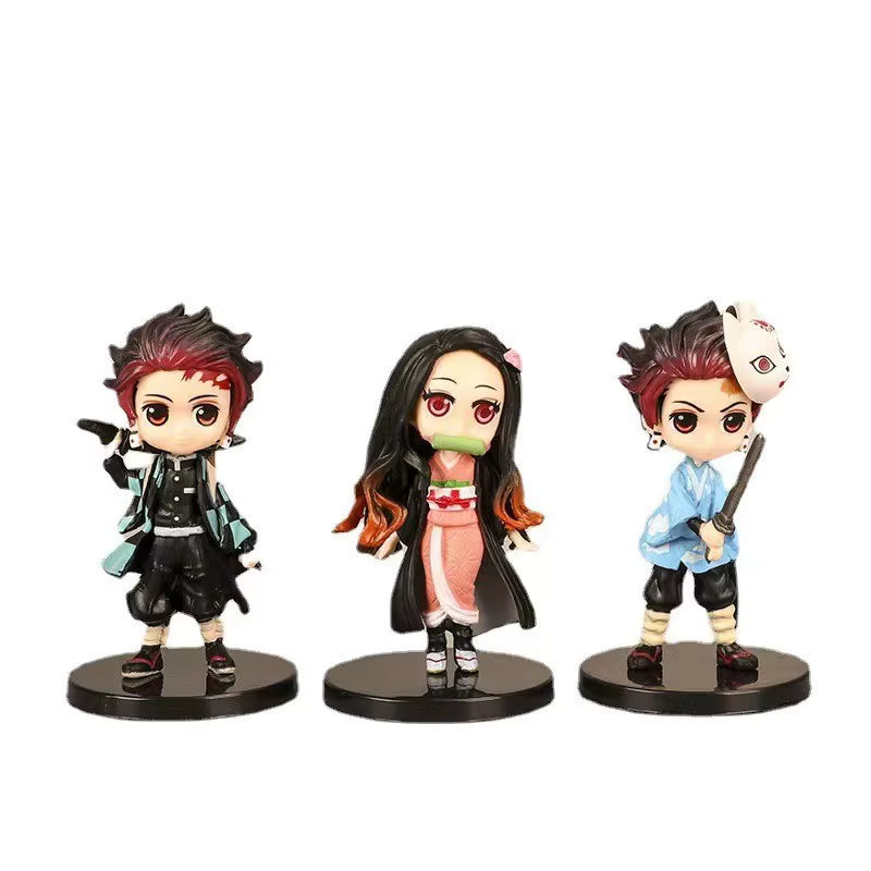 Set 6 figurines Demon Slayer 6 cm – Mini Collection