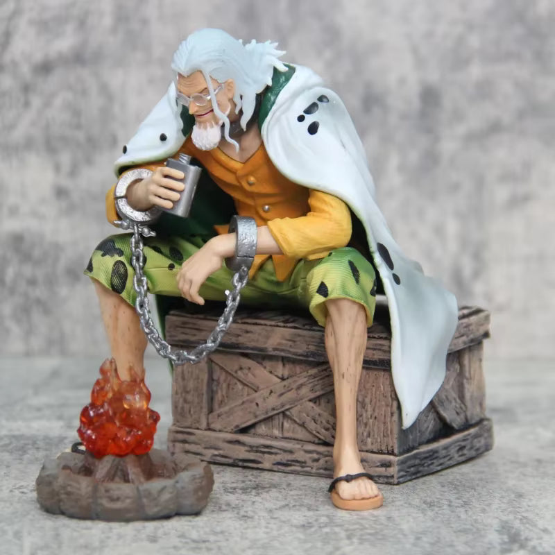 Figurine One Piece - Silvers Rayleigh au Feu de Camp LED 15cm