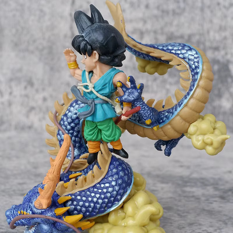 Figurine Son Goku 14 cm sur Shenron – Bâton et Nuage – Dragon Ball
