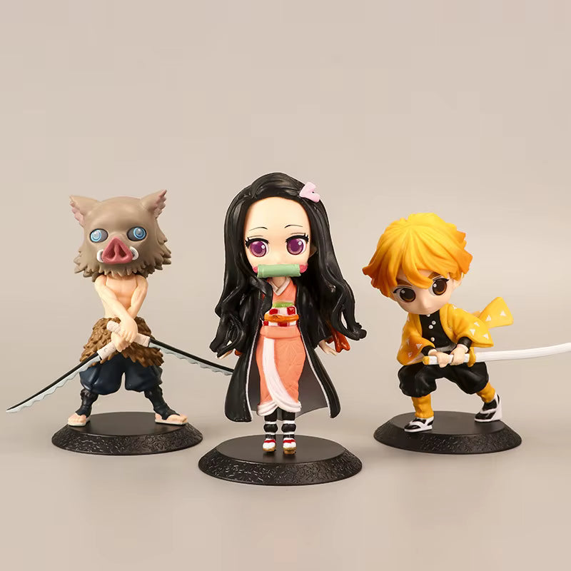 Set 6 figurines Demon Slayer 6 cm – Mini Collection