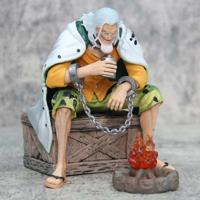 Figurine One Piece - Silvers Rayleigh au Feu de Camp LED 15cm