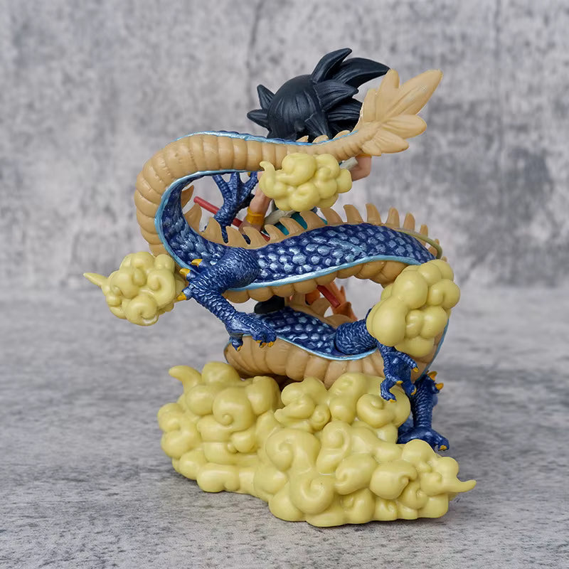 Figurine Son Goku 14 cm sur Shenron – Bâton et Nuage – Dragon Ball