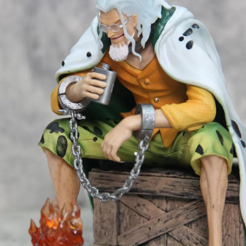 Figurine One Piece - Silvers Rayleigh au Feu de Camp LED 15cm