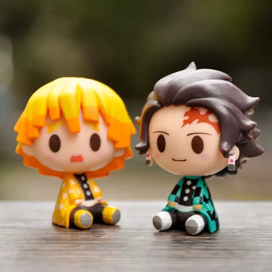 Set 4 figurines Demon Slayer 4 cm –– Mini Collection