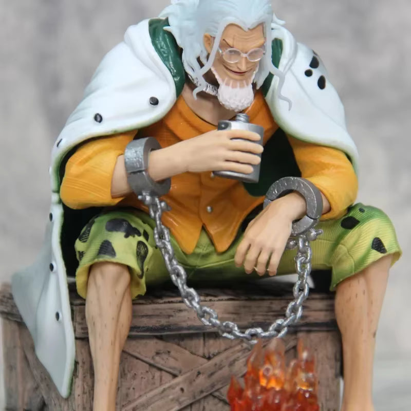 Figurine One Piece - Silvers Rayleigh au Feu de Camp LED 15cm