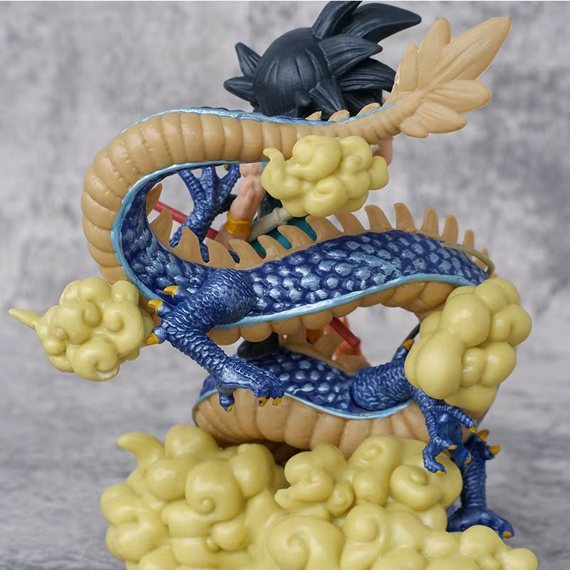 Figurine Son Goku 14 cm sur Shenron – Bâton et Nuage – Dragon Ball