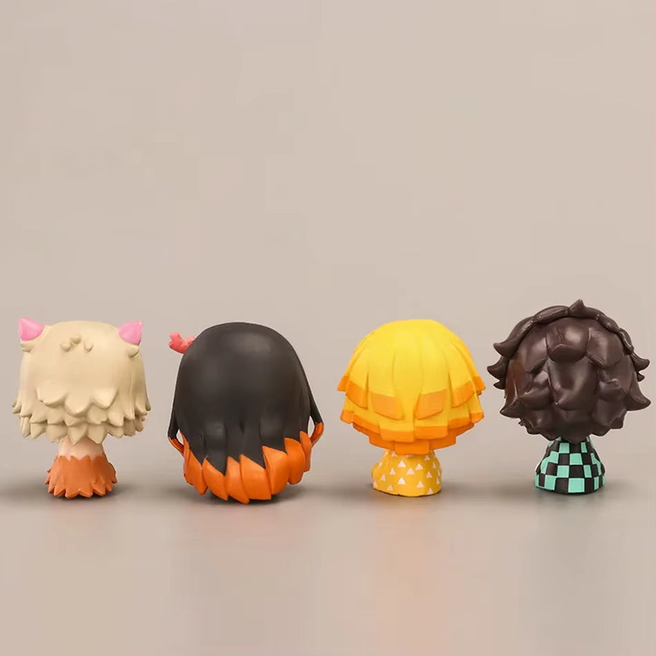 Set 4 figurines Demon Slayer 4 cm –– Mini Collection