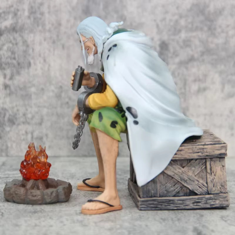Figurine One Piece - Silvers Rayleigh au Feu de Camp LED 15cm
