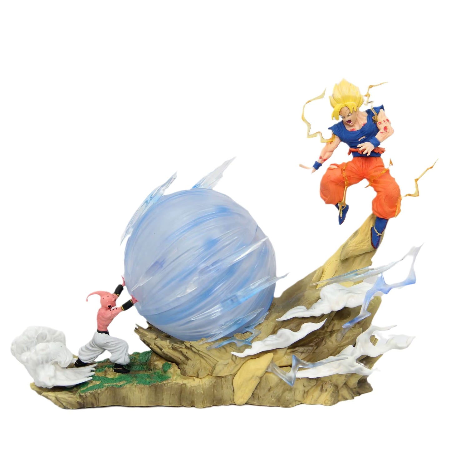 Figurine Goku vs Boo LED – Dragon Ball Z – 21 cm