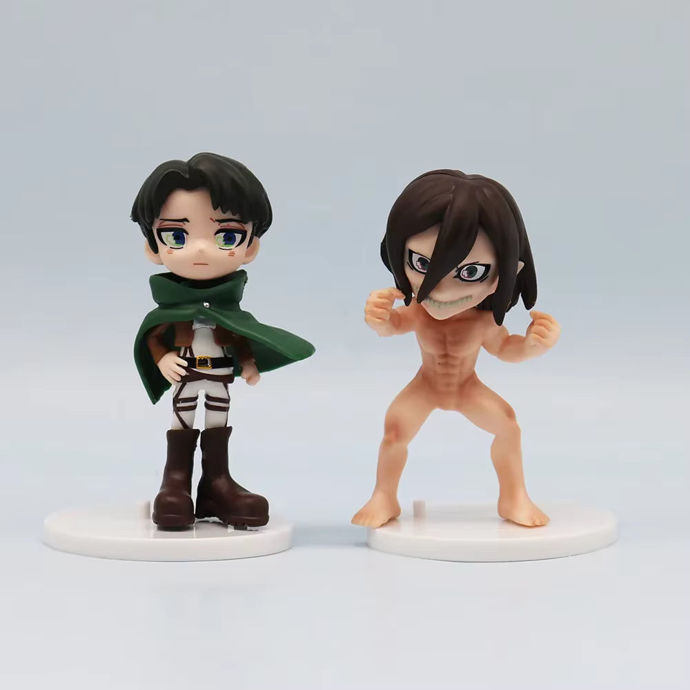 Lot de 6 Figurines Attack on Titan – Personnages Iconiques
