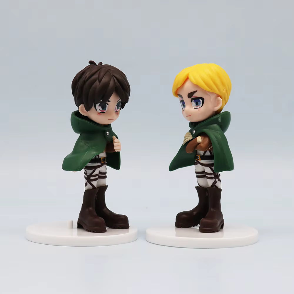 Lot de 6 Figurines Attack on Titan – Personnages Iconiques
