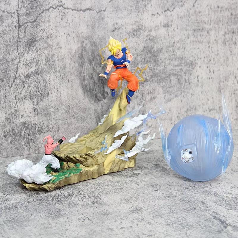 Figurine Goku vs Boo LED – Dragon Ball Z – 21 cm