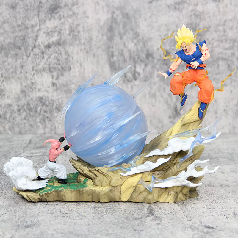 Figurine Goku vs Boo LED – Dragon Ball Z – 21 cm