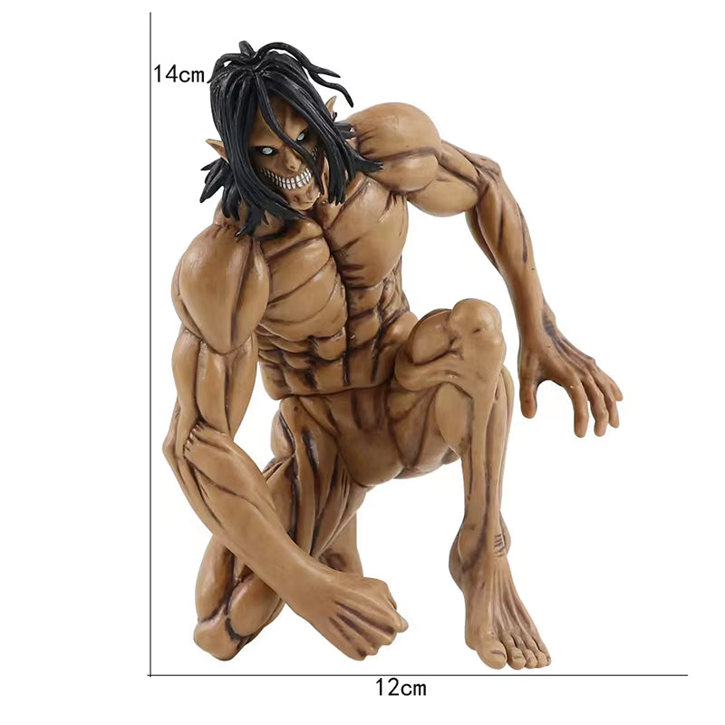 Figurine Eren Titan Assaillant – Édition Premium 14 cm