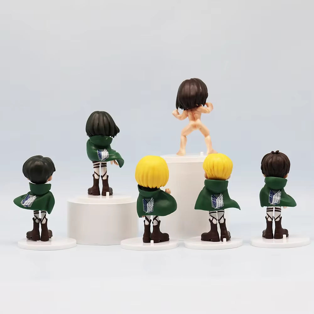 Lot de 6 Figurines Attack on Titan – Personnages Iconiques