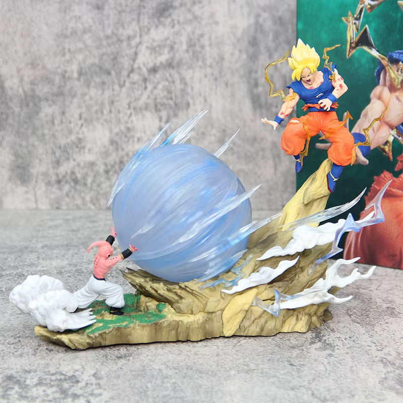 Figurine Goku vs Boo LED – Dragon Ball Z – 21 cm