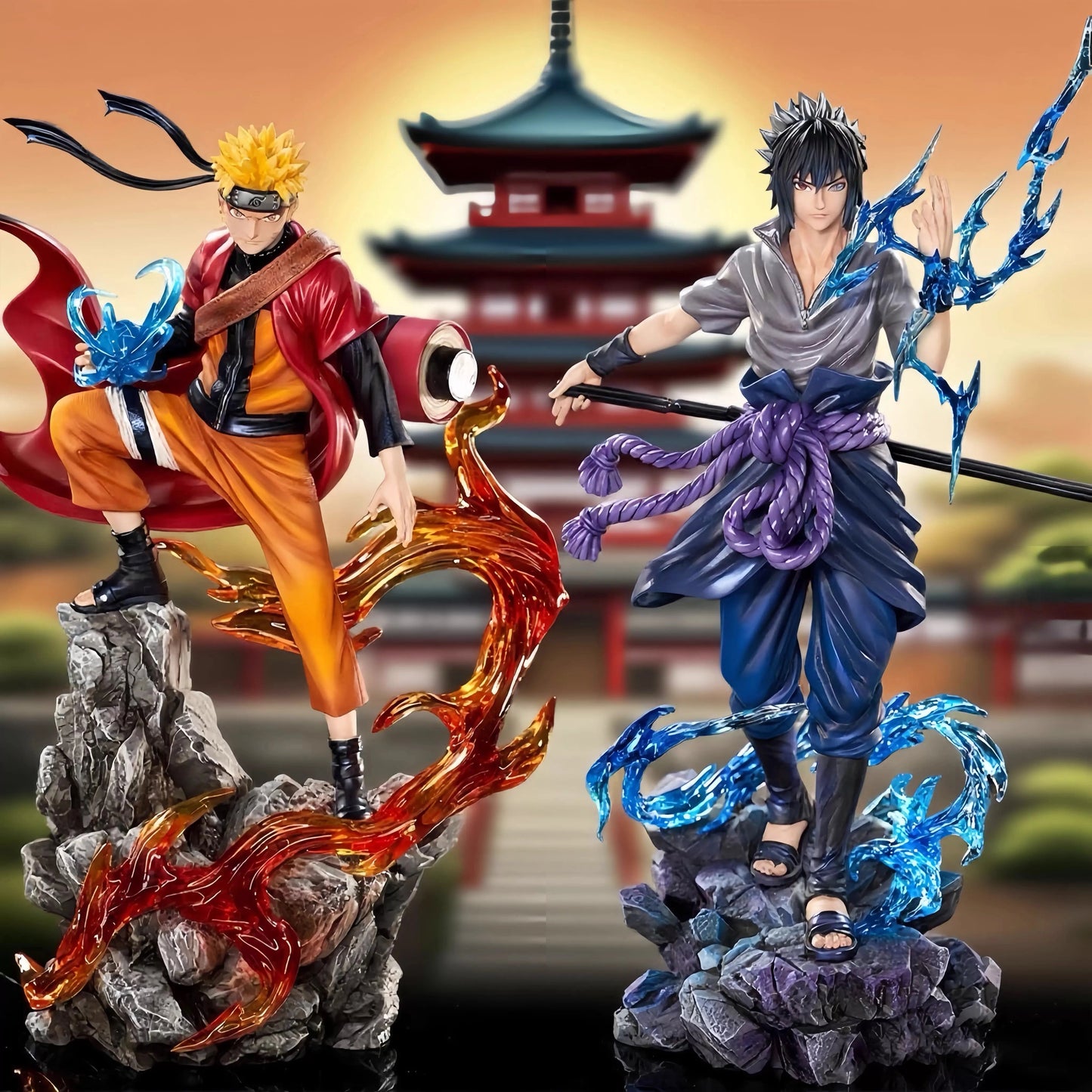 Naruto & Sasuke – Figurines Premium 23 cm