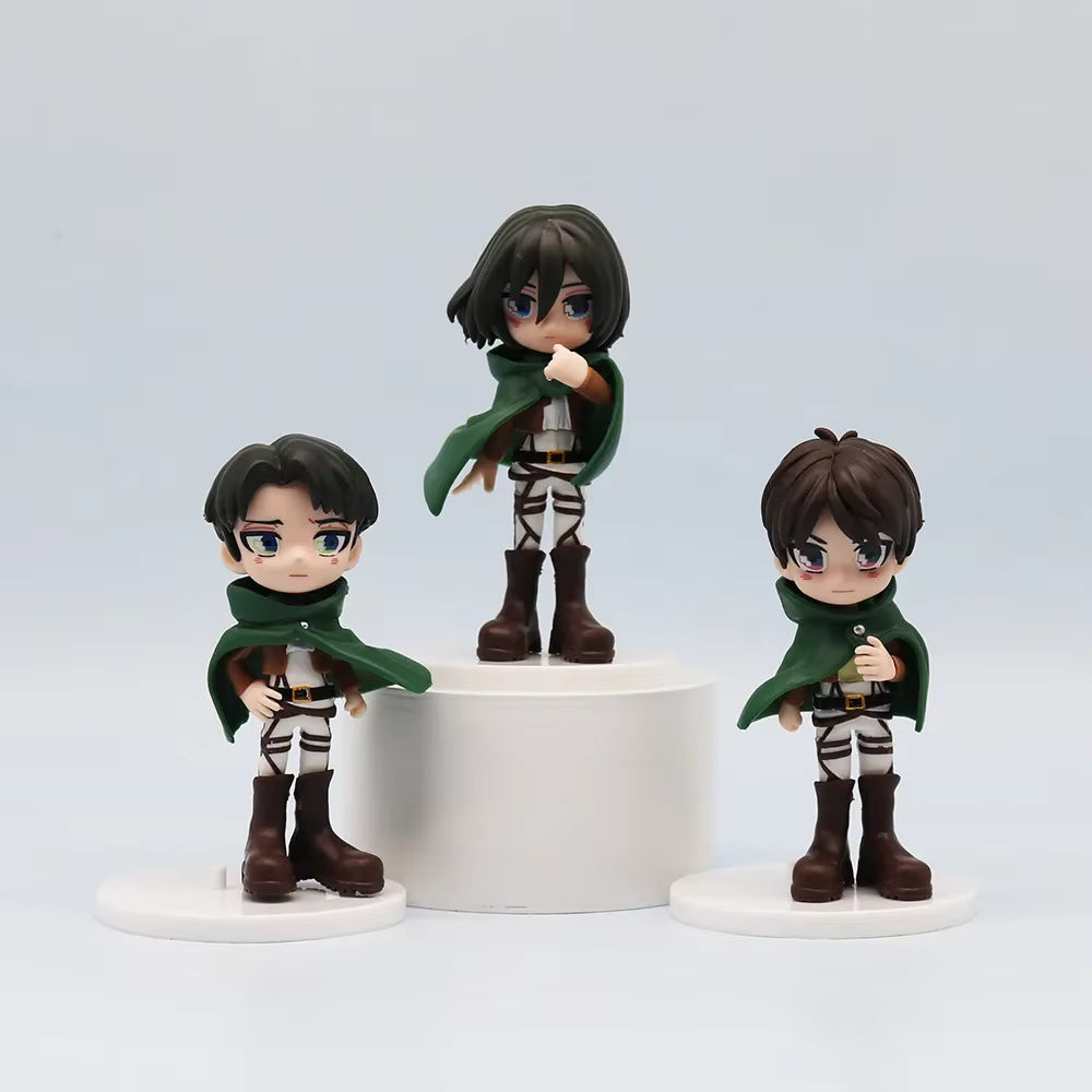 Lot de 6 Figurines Attack on Titan – Personnages Iconiques